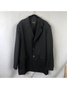 Scully Blazer Mens 44 Black Western Long Frock Coat Concho Button Formal Jacket